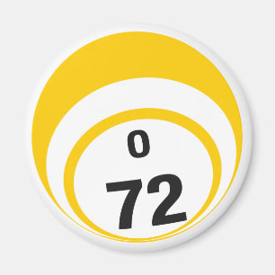 O 72 Bingo ball fridge magnet Magneet