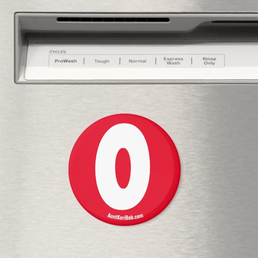 O Aimant de réfrigération rouge (In Situ (Lave-vaisselle))