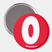 O Aimant de réfrigération rouge (Recto/Verso)