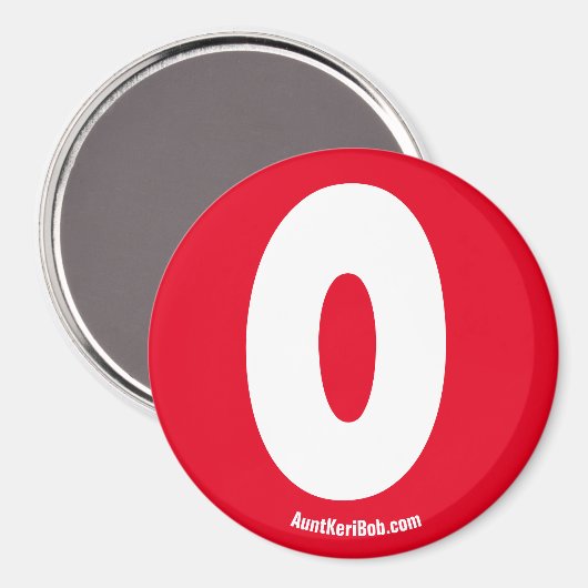 O Aimant de réfrigération rouge (Recto/Verso)