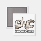 O.B.C. Magneet in Wit (Voorkant / Achterkant)