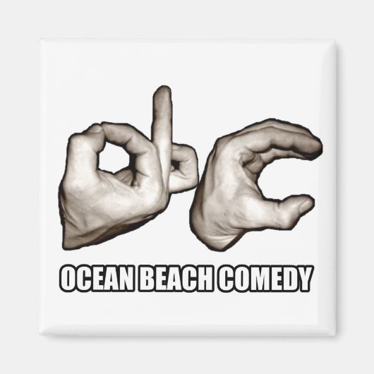 O.B.C. Magneet in Wit (Voorkant)