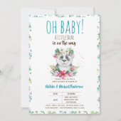 O, baby een kleine beer is op komst Panda Shower Kaart (Voorkant)