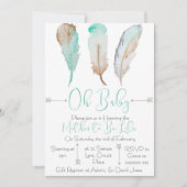 O Baby Veer Baby shower Uitnodiging (Voorkant)