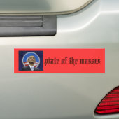 o(bama)piaat van de massa's bumpersticker (Op auto)