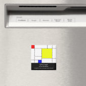 O(boe)-maggio a Mondrian Magnet (In Situ (Lave-vaisselle))