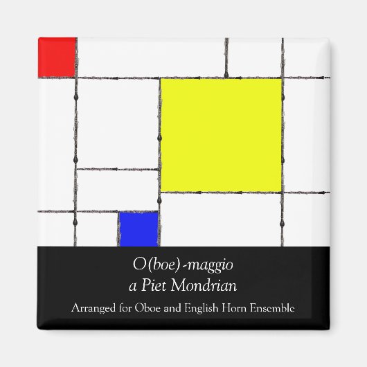 O(boe)-maggio a Mondrian Magnet (Devant)