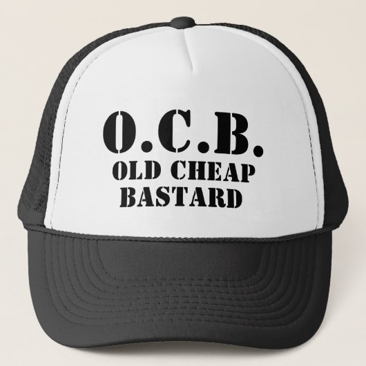 O.C.B., OUDE CHEAP, BASTARD TRUCKER PET (Voorkant)