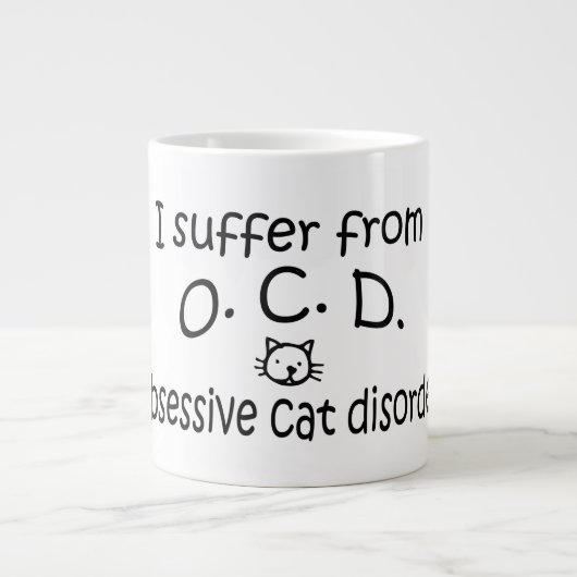 O.C.D. Trouble du chat Obsessif Cat Mug (Devant)