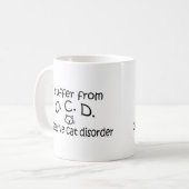 O.C.D. Trouble du chat Obsessif Cat Mug (Devant gauche)
