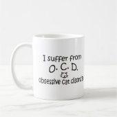 O.C.D. Trouble du chat Obsessif Cat Mug (Gauche)