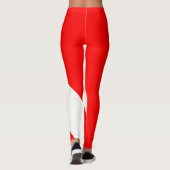 O Canada ik hou van je (met stromend hart) Leggings (Achterkant)