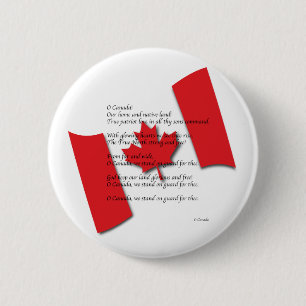 O Canada Ronde Button 5,7 Cm