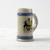 O Carroll Coat of Arms Stein - Family Crest Bierpul (Voorkant rechts)