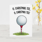 O Carte de Noël drôle de Golf (Fleur jaune)