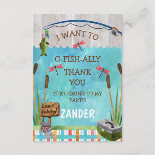 O Carte de remerciements de poisson