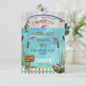 O Carte de remerciements de poisson (Debout devant)