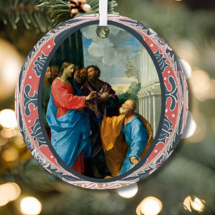 O Clavis David Sleutel van David Advent-versiering Metalen Ornament