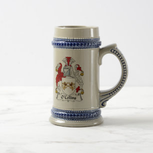 O Collins Coat of Arms Stein - Family Crest Bierpul