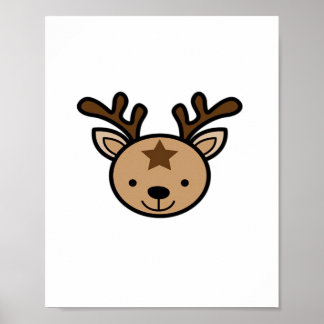 O Cute Hert Minimalistisch Design Poster