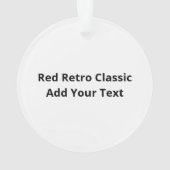 O Dear O Dear Red Retro Classic Design (dos)