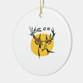 O Dear O Dear Yellow Artistic Style Keramisch Ornament (Links)