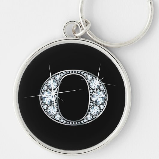 "O" Diamond Bling Sleutelhanger (Voorkant)