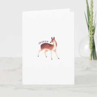O Dier Whimsical Creatieve Uitgevouwen Wenskaart Kaart