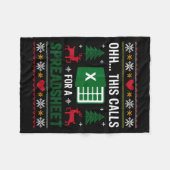 O Dit Roept Om Een Spreadsheet Kerst Fleece Deken (Voorkant (Horizontaal))