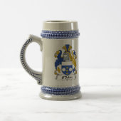 O Dolan Two Coat of Arms Stein - Family Crest Bierpul (Links)
