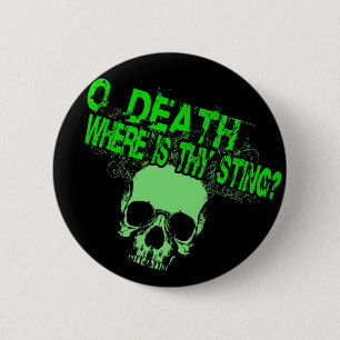 O Dood waar ze staan Ronde Button 5,7 Cm