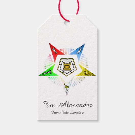 O.E.S.~ CADEAULABEL (Voorkant)