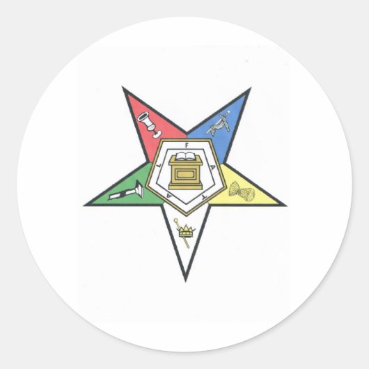 O.E.S. Producten Ronde Sticker (Voorkant)