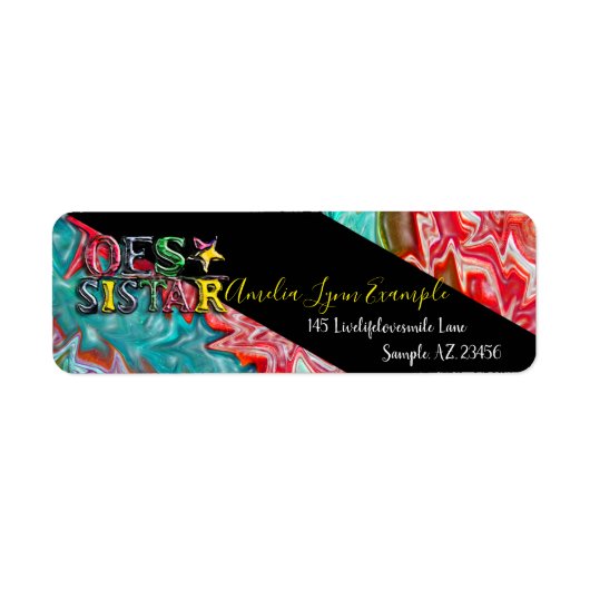 O.E.S SISTAR ETIKET (Voorkant)