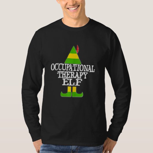 O Elf kerstrecyclagetherapie Therapistische Hol T-shirt (Voorkant)