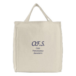 O.F.S. Derde orde Franciscan Canvas Tas