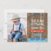 O-Fish-al Hartelijk dank voor uw fotokaart Bedankkaart (Voorkant)