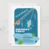 O-Fish-al Pêche Thème Anniversaire Invitation (Devant)