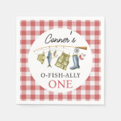 O-Fish-Ally 1e Verjaardag Servet (Voorkant)