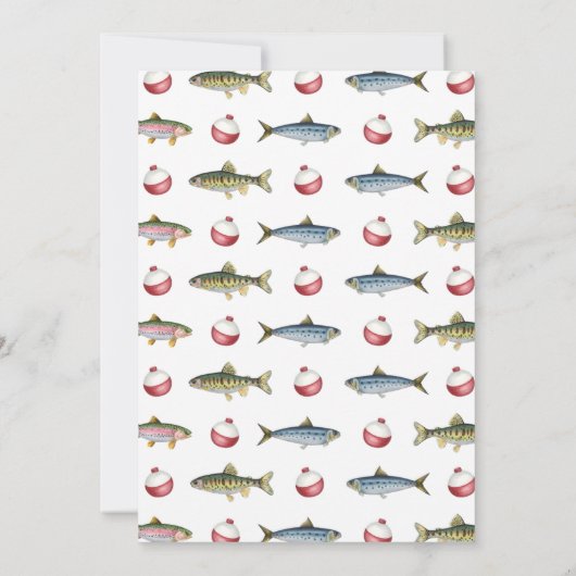 O-Fish-Ally Deux pêcheurs Invitation de 2e anniver (Dos)