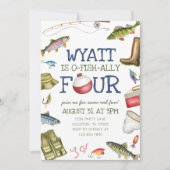 O-Fish-Ally Four Vist uitnodiging voor vierde verj (Voorkant)