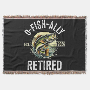 O-Fish-Ally Gepensioneerd 2026 Visser Vissen Deken