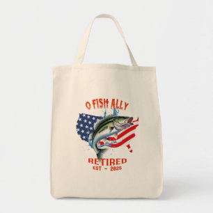 O-FISH-ALLY Gepensioneerd Tas: Reel Adventures Beg Tote Bag