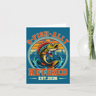 O Fish Ally Gepensioneerde Visser Ontwerp Kaart