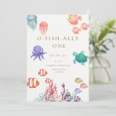 O-Fish-Ally Invitation d'anniversaire (Debout devant)
