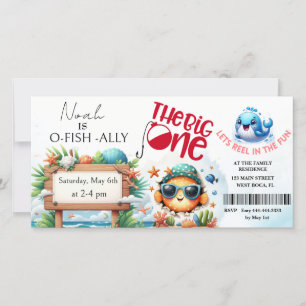 O-Fish-Ally La Grande invitation d'anniversaire