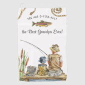 O-Fish-Ally Le Meilleur Grand-Père | Serviette de  (Devant)