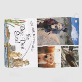 O-Fish-Ally Le meilleur papa | 3 Photo Serviette d (Horizontal)