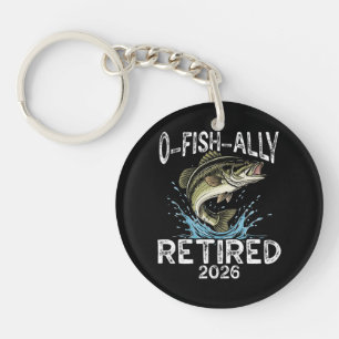 O-Fish-Ally Met Pensioen 2026 Humor Grappig Sleutelhanger