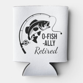 O-Fish-ally Met Pensioen Funny Visserij Pensioen Blikjeskoeler